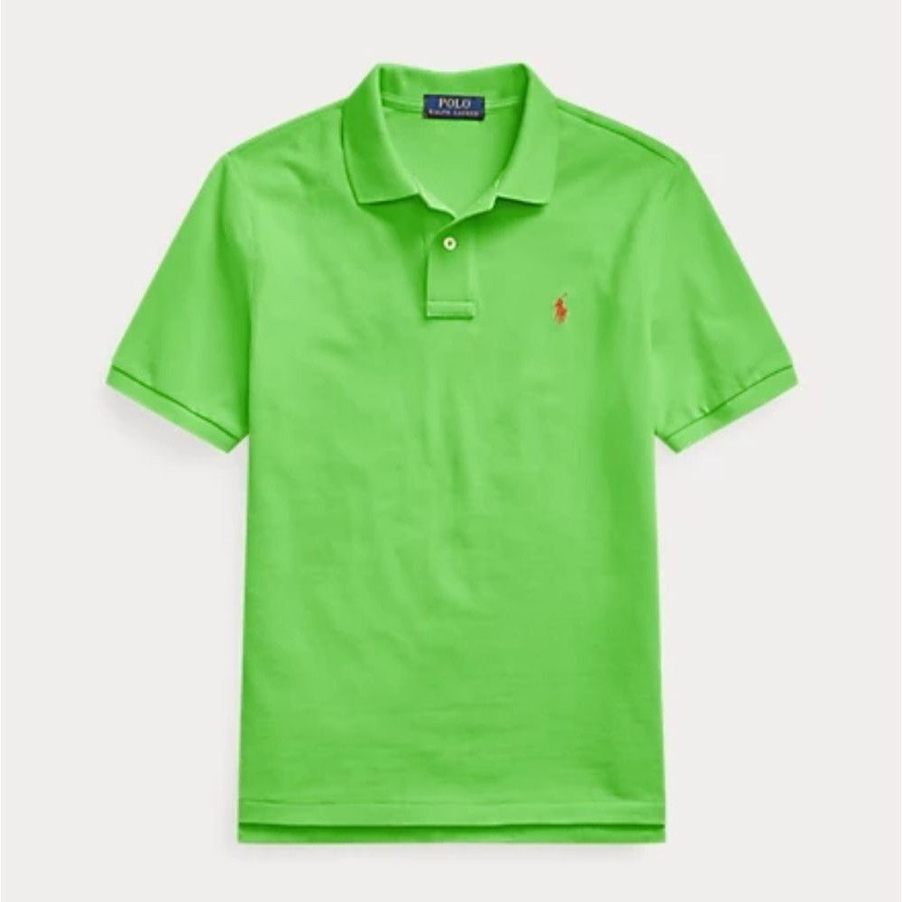 Polo by Ralph Lauren Cruise Lime Classic Fit Mesh Polo Shirt Size Large 5 0270